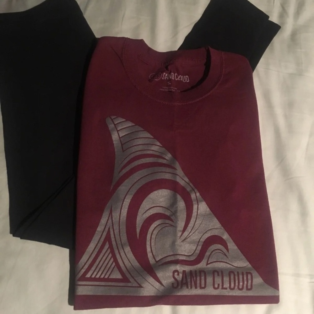 SOLD    Sandcloud Burgundy Tee